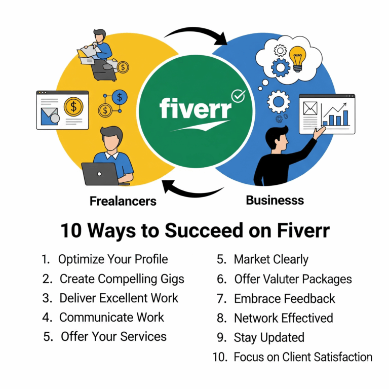 Fiverr: 10 Proven Ways Freelancers and Businesses Can Succeed on the Platform Fiverr